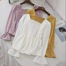 Jual baju atasan wanita kantor blouse big size ukuran. Blouse Wanita Terkini Image Of Blouse And Pocket