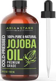 How to use jojoba oil on hair. Aria Starr Jojoba Oil 4oz 100 Pure All Natural For Face Hair Oil Beard Oil Hair Moisturizer Dry Scalp Treatment Excellent Carrier Oil For Aromatherapy Essential Oils Buy Online In