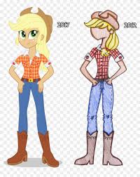 Human Applejack Fashion Vector By Icantunloveyou - Comics - Free  Transparent PNG Clipart Images Download