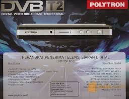 Pemerintah menjamin penyiaran tv digital tanpa pungutan iuran. Set Top Box Dvbt2 Polytron Pdv500t2 Dilengkapi Ews Cirebon Jualo