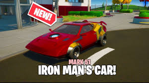 (the armored avenger poi) tony stark's temporal beacon brings stark. Fortnite Driving The Mark 51 Iron Man Car In Fortnite Thunder Pros Youtube