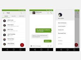 Flock Chat App Chat App App Interface Google Material Design