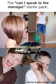 Starter Packs The Can I Speak To The Manager Starter Pack Starter Packs Meme Starter Pack Funny Starter Packs