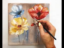Check spelling or type a new query. How To Draw Easy Flowers Painting Demonstration Acrylic Technique On Canvas By Julia Kotenko Youtube