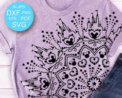 Disneyland Mandala Svg Disney Castle Clipart Family Shirts Design Vacay Mode Decor Minnie Mouse Bow Minnie Mouse Bow Family Shirt Design Clip Art