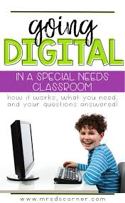 Going Digital In A Special Needs Classroom Mrs D S Corner Special Education Elementary Teaching Special Education Preschool Special Education