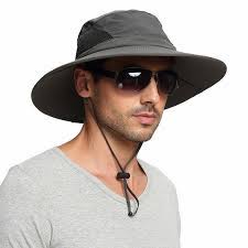 Sun Hat For Men Women Summer Outdoor Sun Protection Wide Brim Bucket Hat Waterproof Breathable Packable Boonie Hat Mens Sun Hats Wide Brim Sun Hat Hats For Men