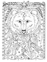 Our huge coloring sheets archive currently. 5 Pages Instant Download Animal Spirits To Color Wolf Raven Etsy Animal Coloring Pages Bear Coloring Pages Wolf Colors