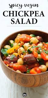 Spicy Chickpea Salad Recipe In 2020 Best Salad Recipes Vegetarian Recipes Healthy Easy Healthy Recipes