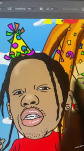 A birthday card I drew up for the Astroworld release. 🌎🎢☄️ #travisscott  #travisscottart #digitalart #digitaldrawing #travisscottconcert  #travisscottedit #digitalartist #digitalillustration