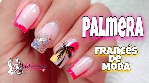 Las margaritas inundan las redes y es tan coqueta, que terminarás cayendo en ellas. Diseno De Unas Palmera Unas Decoradas Para Vacaciones Unas De Verano Con French De Moda Youtube