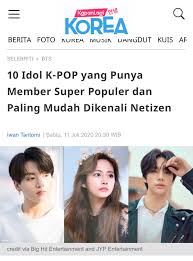 Yuk, jajanin admin bakso biar semangat buat video seputar bts trakteer.id/danlainlain. ð½ð½ð¾ On Twitter Media 10 K Pop Idols That Are Super Popular Members The Most Easily Recognized By Netizens Every Time They Mention The Name Of The Group The Member Is