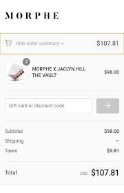 If your code is a delivery code and your saving is showing as £0.00 then check you have the relevant delivery option selected for the code. Morphe The Vault Jaclyn Hill Collection 4 And Similar Items