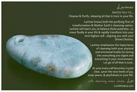 Larimar A Stone Of Playfulness And Purification Lori A Andrus Crystal Therapy Stone Crystals Minerals