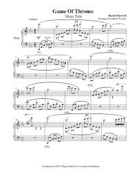 Partly inspired by cindy yen @cindyyen arrangement. Game Of Thrones Theme Piano Sheet Music Free Best Music Sheet