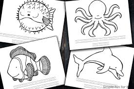 Keep your kids busy doing something fun and creative by printing out free coloring pages. Ocean Creatures Facts Coloring Pages Simple Fun For Kids