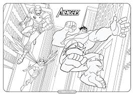 Printable The Avengers Coloring Book In 2020 Avengers Coloring Pages Superhero Printables Avengers Coloring