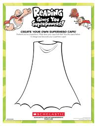 We earn a commission at no extra cost to you if you make a purchase. Create A Superhero Cape Worksheets Printables Scholastic Parents