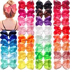 Este encabeza la lista por ser de los lazos y diademas para niñas.es una cinta que se convierte en diadema y en lazo a la vez. Amazon Com 30 Colores Para Bebes Y Ninas Con Lazos De 6 0 In Para El Pelo Grande De Cocodrilo Pinzas Para La Cabeza Para Ninas Y Ninos Beauty