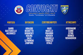 Storia della polisportiva cittadella calcio. Cittadella Frosinone I Convocati Frosinone Calcio