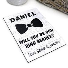 Jigsaw manufacturers and makers, corporate and personalised puzzles and gifts, conference and training course puzzles, marriage proposals, guest books, anniversaries. Personalised Page Boy Gift For A Wedding Custom Made And Personalised