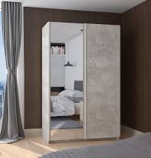 Auf welche möbel und aufteilung legten sie wert? Kleiderschrank Schwebeturenschrank Schrank Schlafzimmer Beton 130 Cm Spiegel Kuechen Preisbombe