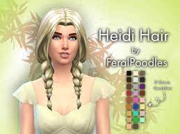 Maxis Match Braided Pigtails Found In Tsr Category Sims 4 Female Hairstyles Maxis Match Hair Sims