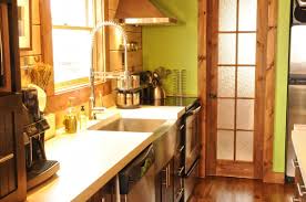small kitchen real log homes