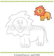 The lion coloring pages allow the kids to explore their creative potential besides being a source of inspiration and imagination. Connect The Dots And Coloring Page Lion Canstock