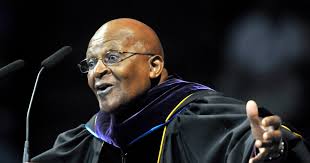 Archbishop Desmond Tutu speaks in Spokane