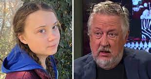 Professorn hånar den något osäkre journalisten. Leif Gw Persson Nar Jag Sag Unga Greta Satta Ned Foten Tankte Jag