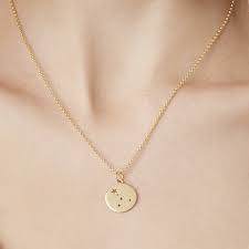 Cancer necklace, zodiac constellation necklace, zodiac coin necklace, astrology sign necklace, coin necklace, star sign, meaningful gift lovassion. Cancer Star Sign Necklace In Silver Or Gold Vermeil By Muru Notonthehighstreet Com