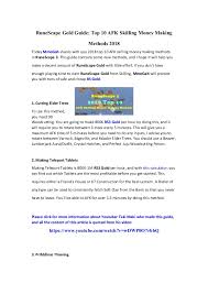 Countries and sources help center blog newsletter german website Runescape Gold Guide Top 10 Afk Skilling Money Making Methods 2018
