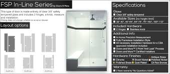 In Line Frameless Shower Doors By Doors And More In Toronto Doors And More Frameless Shower Application