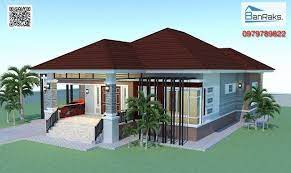 Stunning Three Bedroom Bungalow With A Provision For An Additional Room Cool House Concepts One Storey House Modern Bungalow House Architectural House Plans