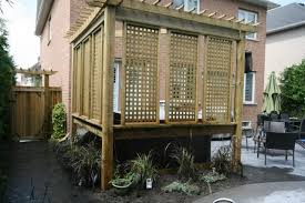 Deck Pergola Lattice Hot Tub Landscaping Patio Pavers Design Patio Design