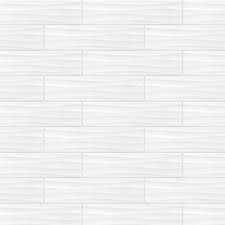 Daltile Finesse Bright White 4 In X 16 In Ceramic Wavy Wall Tile 10 75 Sq Ft Case Fe01416wavhd1p The H White Wall Tiles White Tile Backsplash Daltile