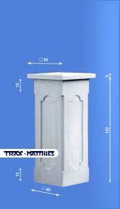 Zaunpfeiler Torpfeiler Zaunsaulen Aus Beton Pfeiler Pfeileraufsatz Fechten Moderner Zaun Zaun Dekorationen