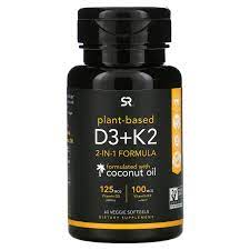 Nutriflair plant based vitamin k2 + d3 supplement with bioperine black pepper k2. Sports Research Vitamin D3 K2 Plant Based 60 Veggie Softgels Iherb