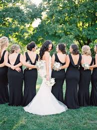 Black And White Wedding Bridesmaid Dresses Wedding Dress Inspo Bridal Party Black Bridesmaid S Dresses Black And White Wedding Theme Wedding Bridesmaid Dresses Black Bridal Parties