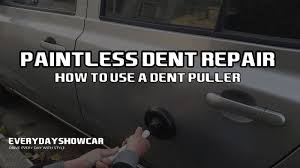 It is attached to the object and allows to exert a force on the object without striking it. How To Use A Dent Puller Remove Dents At Home Edsc