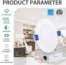 Led, hid lights and fixtures. Freelicht 12 Pack 4 Inch Slim Led Recessed Lighting 9 5w 80w Energy Star Etl Certified Dimmable Wafer Can Killer Downlight Ultra Thin Led Downlight With Junction Box 5000k Daylight 650lm Electrical Tools Home