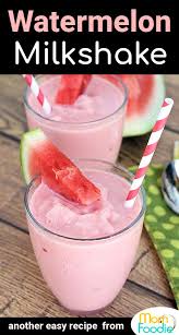 Watermelon Milkshake Watermelon Smoothies Milkshake Recipes Watermelon Smoothie Recipes