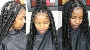 Jumbo Box Braids Tutorial Video Big Box Braids Hairstyles Box Braids Hairstyles Cool Braid Hairstyles
