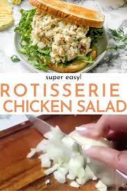 Rotisserie Chicken Salad Recipe So Quick And Easy Chenee Today Recipe Rotisserie Chicken Salad Chicken Salad Recipe Easy Chicken Salad Recipes
