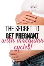 How To Get Pregnant With Irregular Periods Simple Living Mommy Getting Pregnant Pregnant New Baby Products