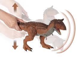Chaining the upper part of the torso and the hips, there is the spine, that extends to form the tail. Jurassic World Control N Conquer Carnotaurus Toys R Us Canada