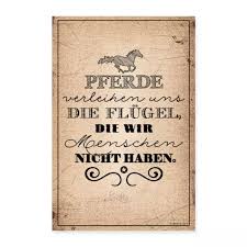 Pferde Verleihen Flugel Text Schwarz Poster 20x30 Cm Geschenke Fur Reiter Pferde