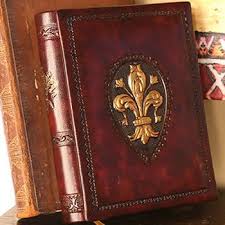 Fleur De Lis Italian Fiorentina Old World Leather Journal This Beautiful Leather Bound Fleur De Lis Journal Is Perfect For Your Personal Thoughts With Gol