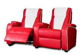 The Original Metro Retro Movie Chair Home Theatre Cinema Seating Sofa Red Double Home Cinema Seating Cinema Chairs Movie Chairs